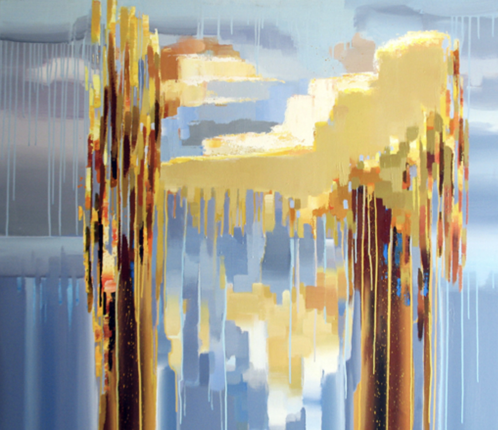 FALL, Waterfall Series, Edition II, 2018, Fragmented photograph) by Greg Deda