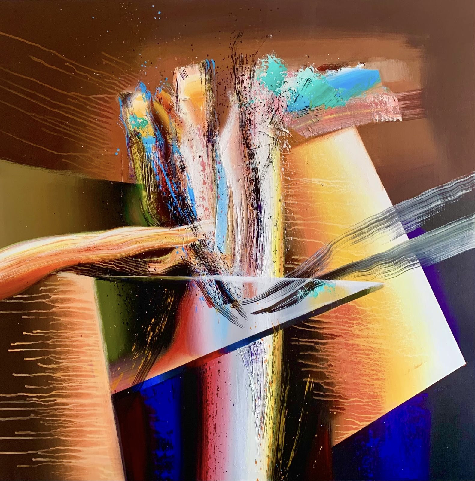 AGAVE, (Abstract expressionist series), 2024 by Greg Deda