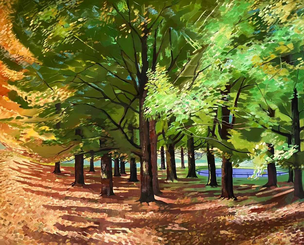 HIGH PARK GARDEN, TORONTO, SEMI-ABSTRACT, 2008 by Greg Deda