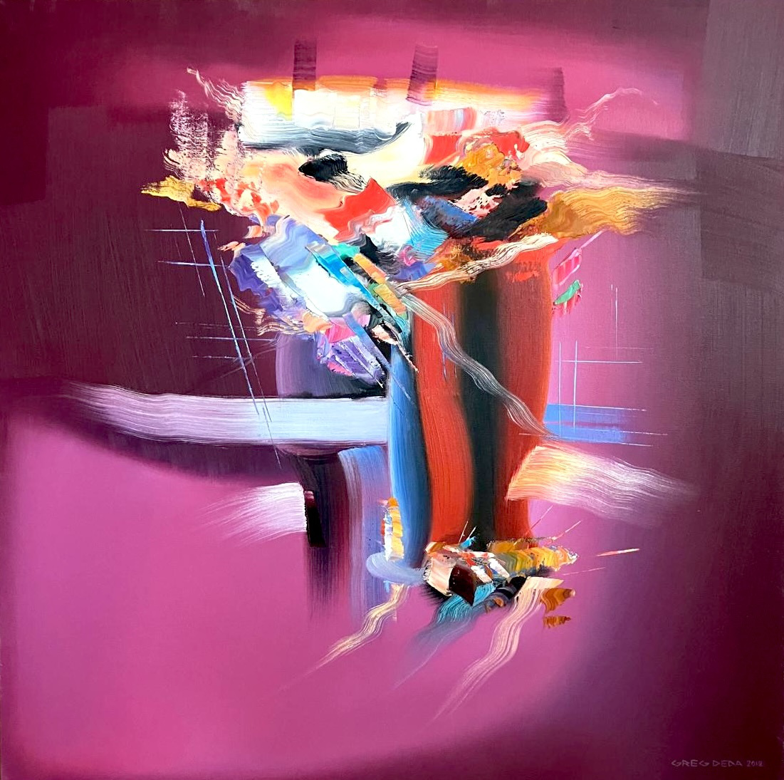 Purple Rose Abstract, 2012 by Greg Deda