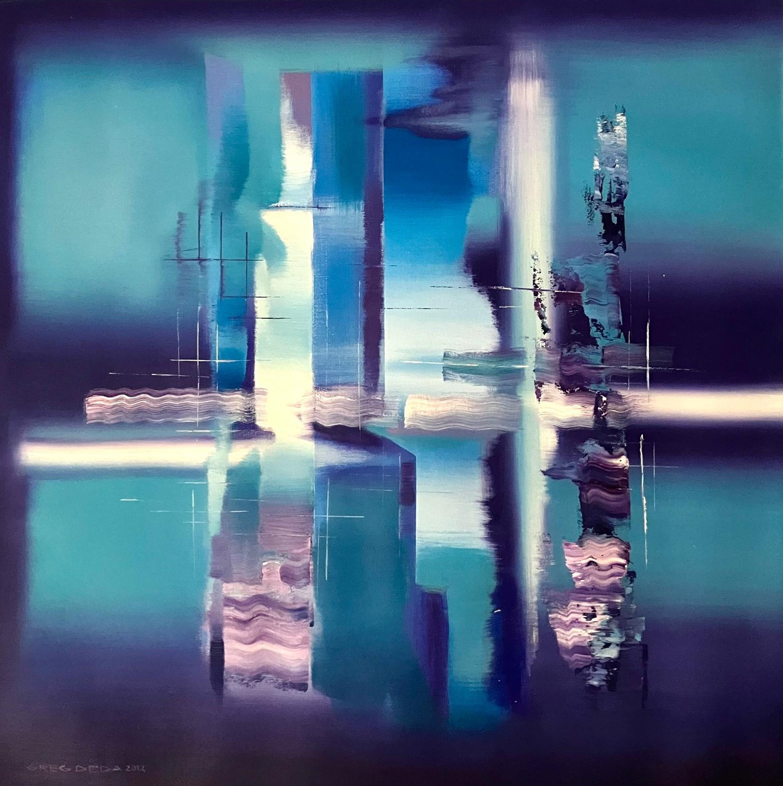 Glacier Re ection Abstract, 2012 by Greg Deda