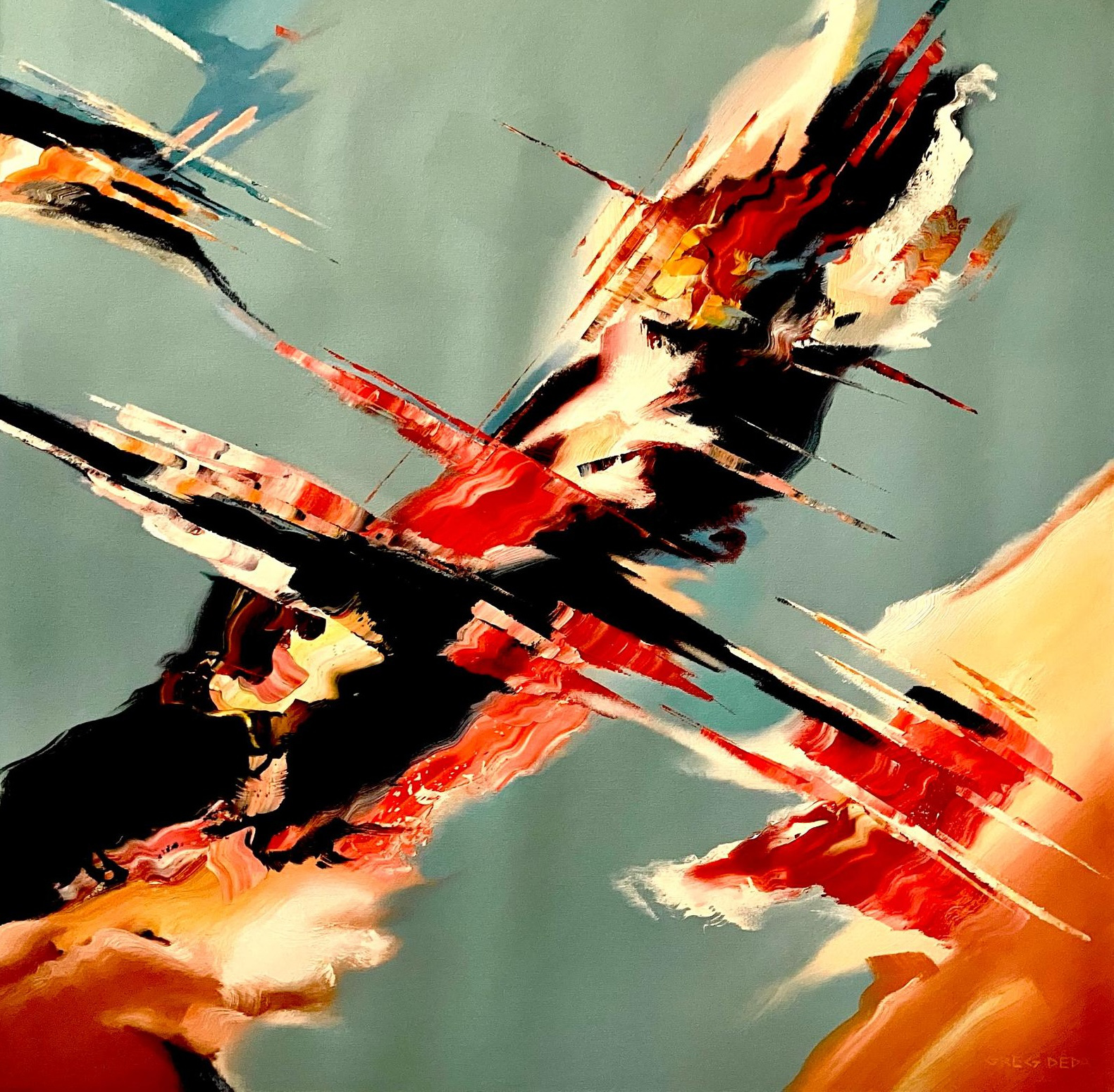 Iridescent sky, (Year currently unavailable) by Greg Deda